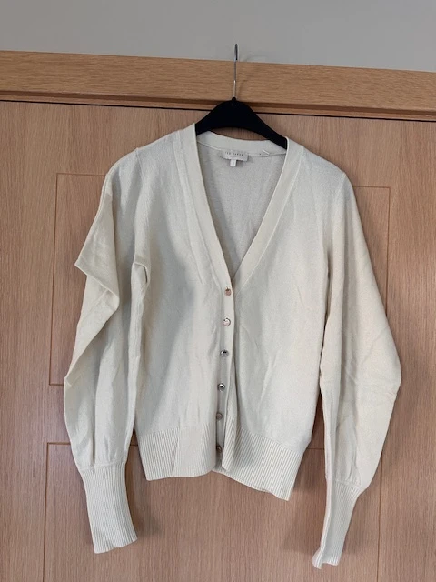 Crème cardigan Ted Baker maat T1/S (nr1114a)